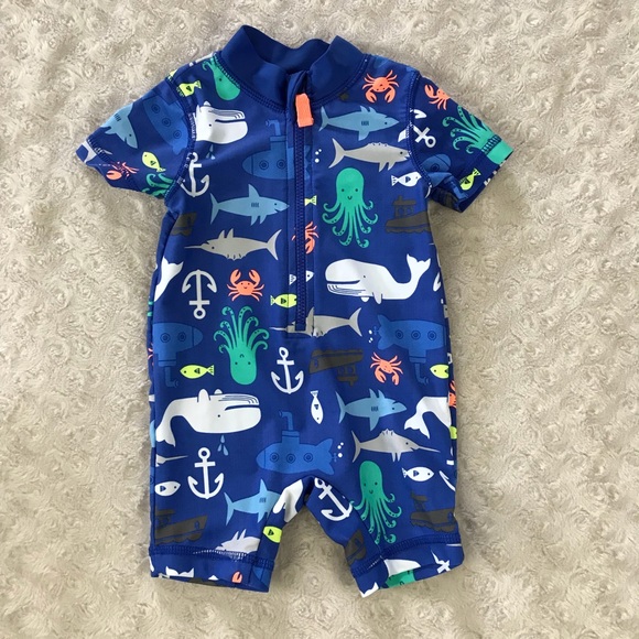 carters baby boy rash guard